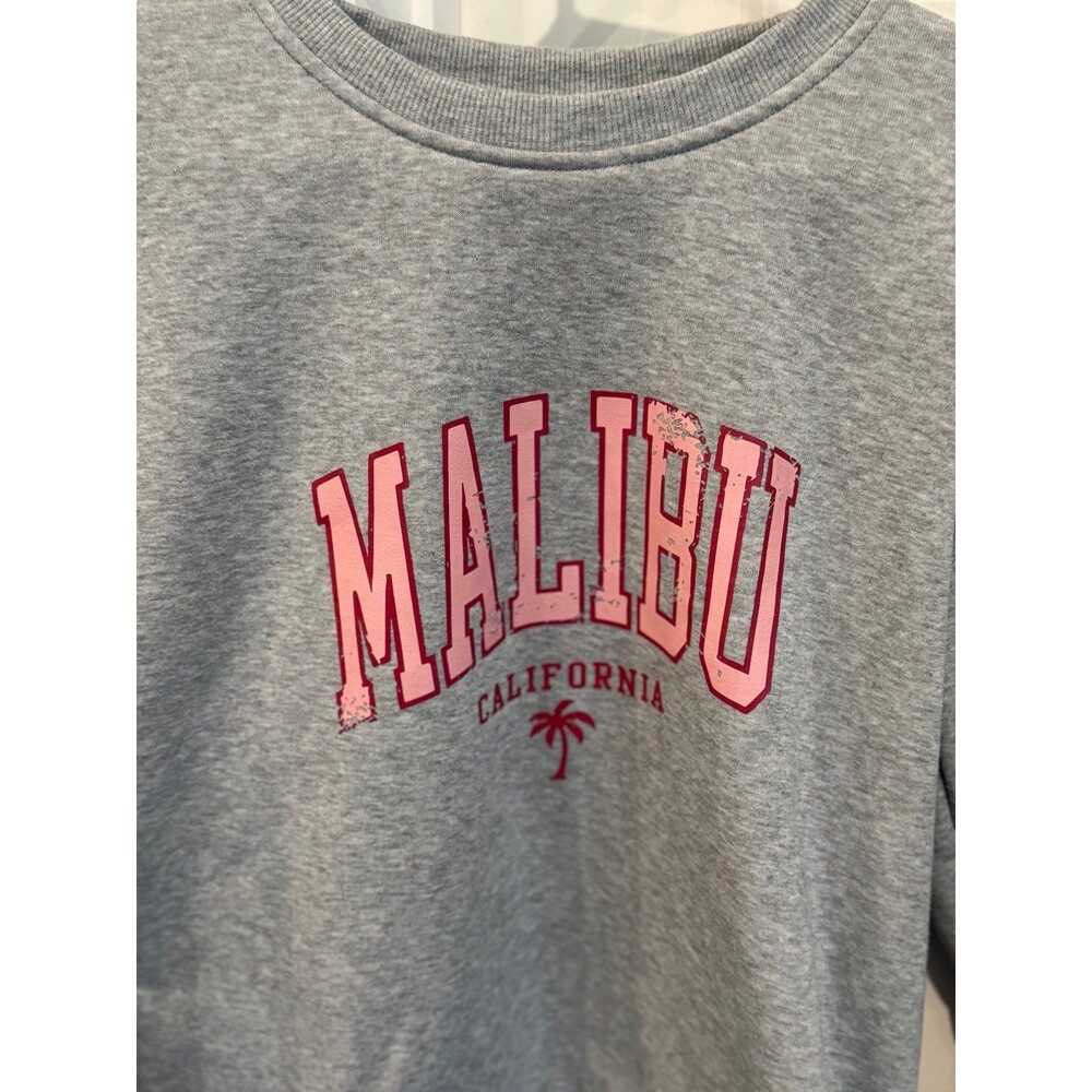 Malibu California, Womens Small Gray Sweatshirt, (Sz Small) Clothing - Picture 7 of 9